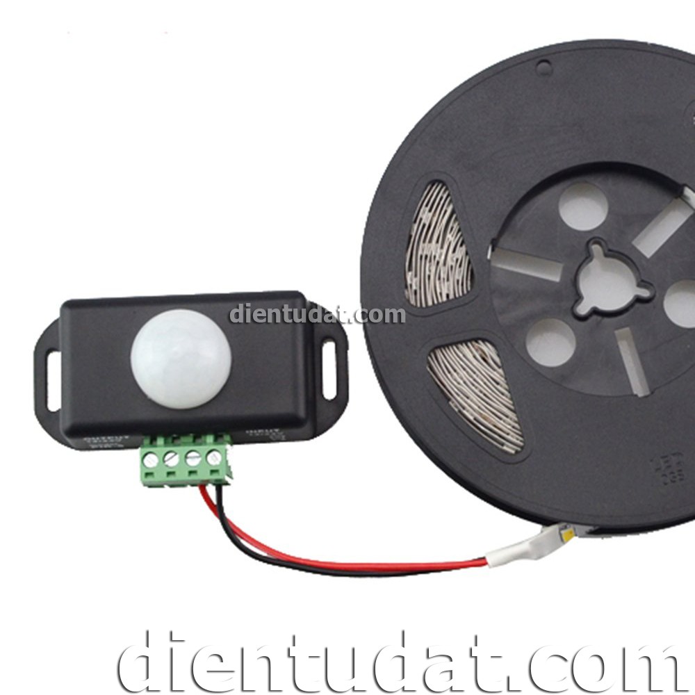 Công Tắc Cảm Biến Chuyển Động PIR 12V/24V 8A Điều Chỉnh Trễ