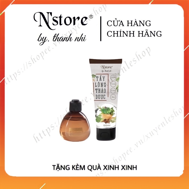 Combo Mỡ trăn triệt lông và kem tẩy lông thảo dược N’store, triệt lông tay, chân, bách &amp; bikini an toàn