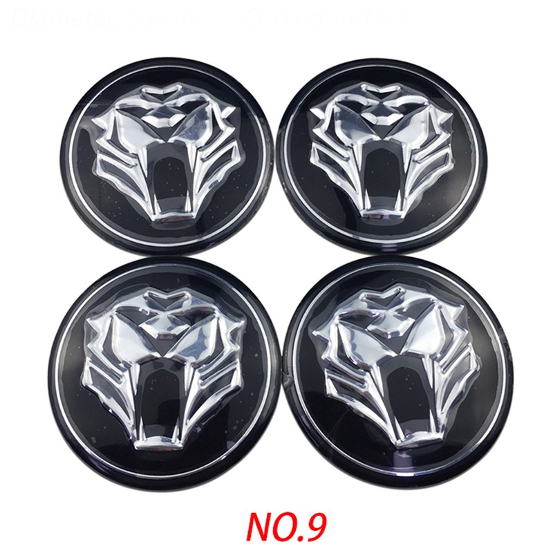 Bộ 4 Miếng Dán Kim Loại 56mm Trang Trí Nắp Trục Bánh Xe Hơi kia sorento cerato carens carnival k2