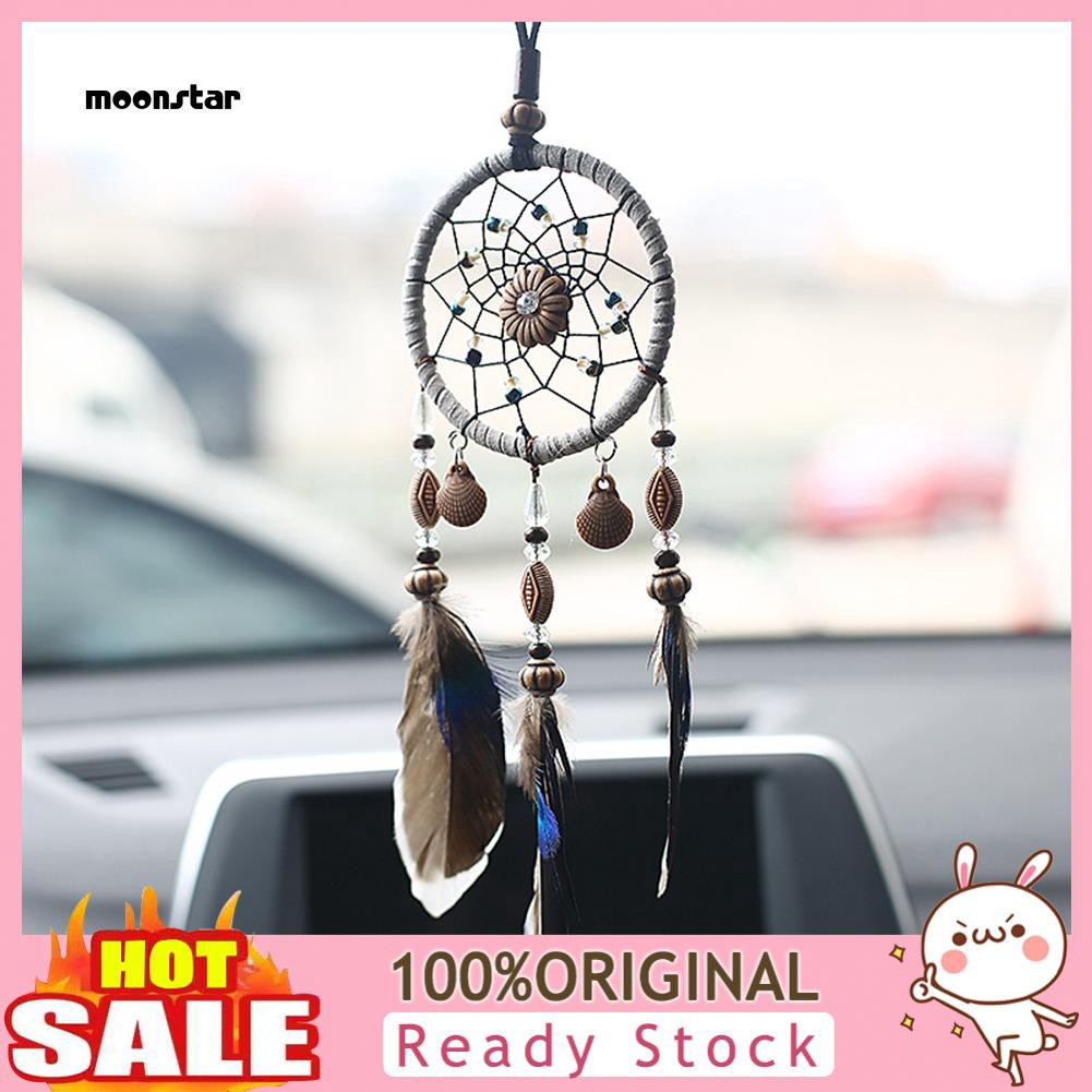 Dreamcatcher đính lông vũ trang trí