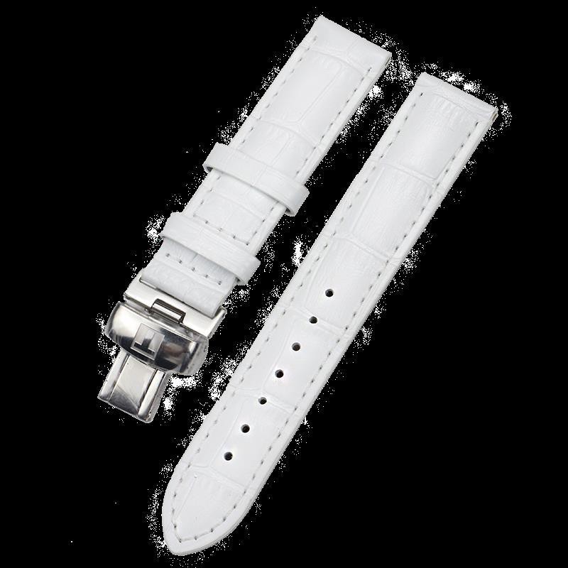 Tissot strap men's and women's genuine leather original 1853 Duluer T099/Yunchi T050 butterfly buckle watch strap 16