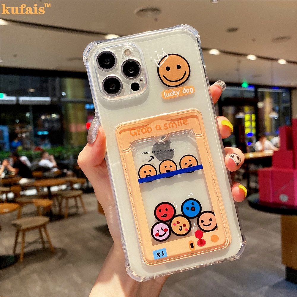 Ốp Điện Thoại Túi Khí Chống Rơi Trong Suốt Họa Tiết Mặt Cười Cho Iphone 12 Pro Max 6 7 8 Plus X Xr Xs 11 Pro Max Se2020 | BigBuy360 - bigbuy360.vn