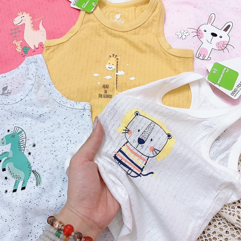 Áo sát nách cotton 100% Lullaby mềm, mát