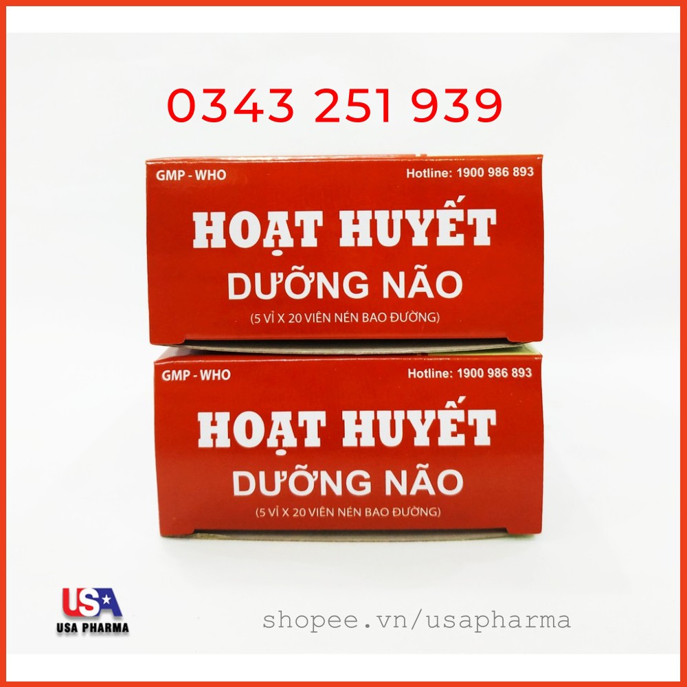 Hoạt huyết dưỡng não USA – Giúp tăng cường tuần hoàn máu não, ngăn ngừa giảm nguy cơ tai biến mạch máu não