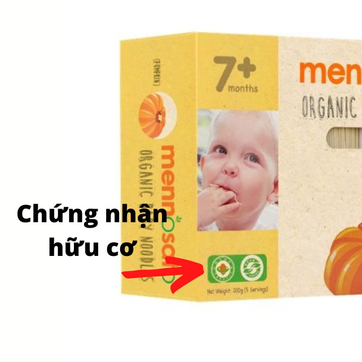 Mì Ăn Dặm Hữu Cơ Cho Bé Mennosato Từ 7 Tháng Tuổi - Có Gói Tách Nhỏ