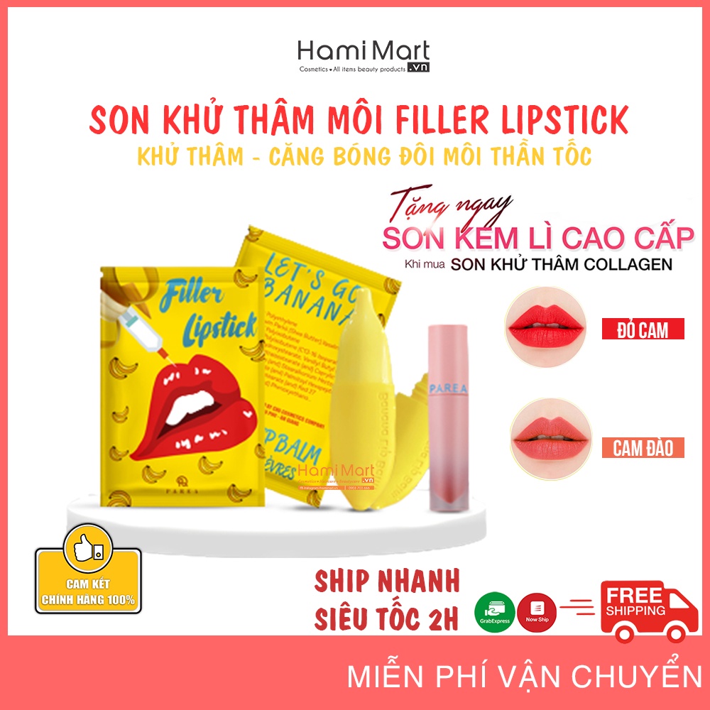 Son dưỡng môi, khử thâm môi collagen filler lipstick banana | BigBuy360 - bigbuy360.vn