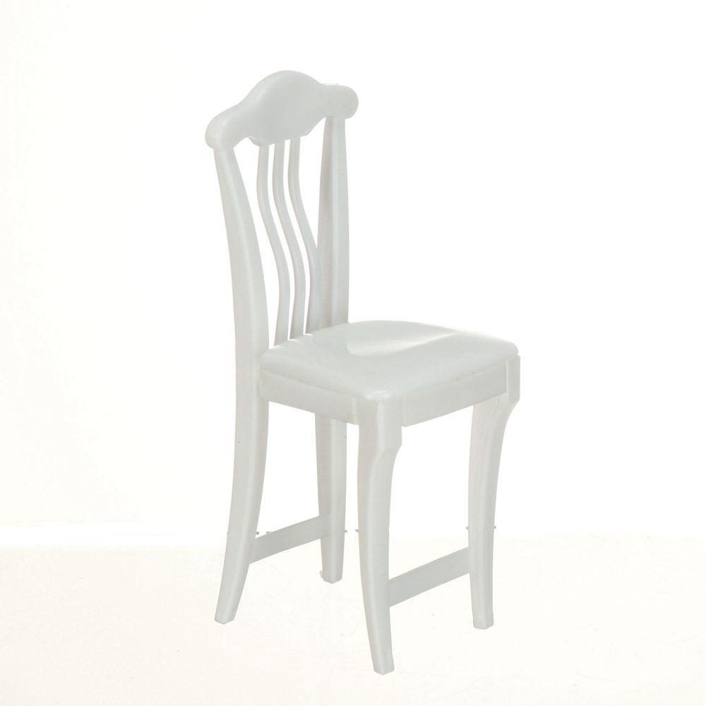 1 / 2 / 4 Ghế Màu Trắng Cho Nhà Búp Bê 1 / 6 1 / 12