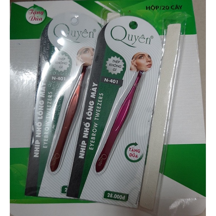 Nhíp Quyên N401 có Tặng kèm dũa