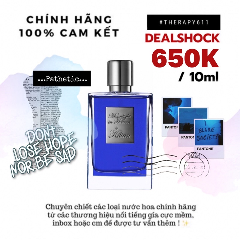 [𝗦𝗔𝗟𝗘]..::✨Mẫu Chiết Nước Hoa Moonlight In Heaven by Kilian - Ánh Trăng Nơi Thiên Đường (3ml/5ml/10ml)✨::..