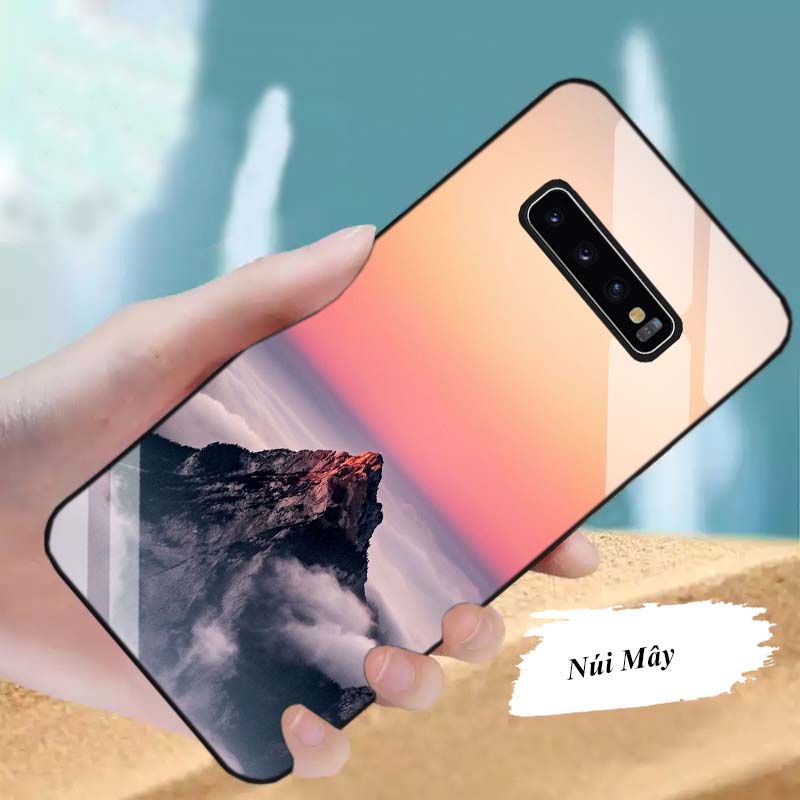Ốp Lưng SAMSUNG S10, S10E, S10 PLUS, S10 5G Lưng kính cường lực Sang Trọng, Sáng Bóng