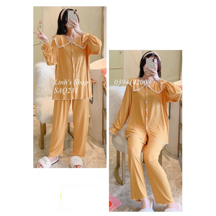 Bộ Bầu Dài Tay Sau Sinh-SAQ231 Chất Siêu NHẸ MÁT CAO CẤP