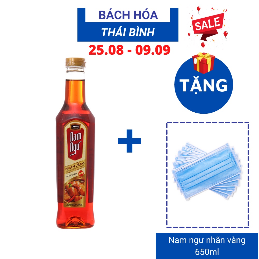 NƯỚC MẮM NAM NGƯ NHÃN VÀNG CHAI  650ml