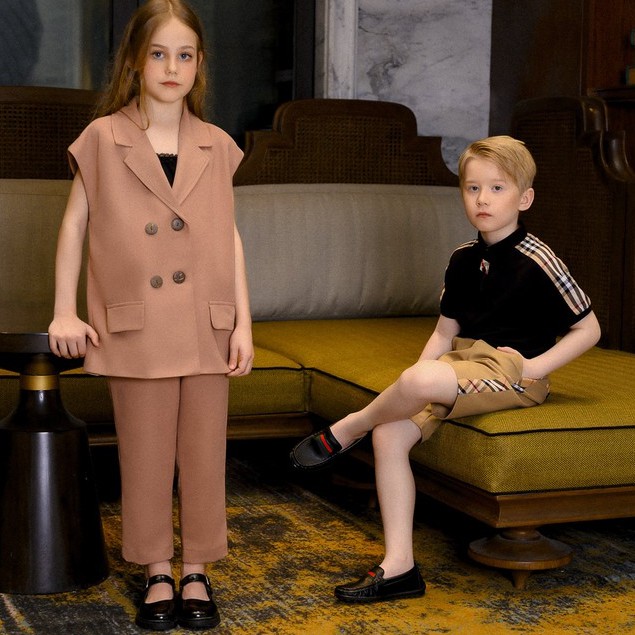 Quần âu dài thiết kế 137Kids cạp lưng chun cho bé gái đi chơi dự tiệc