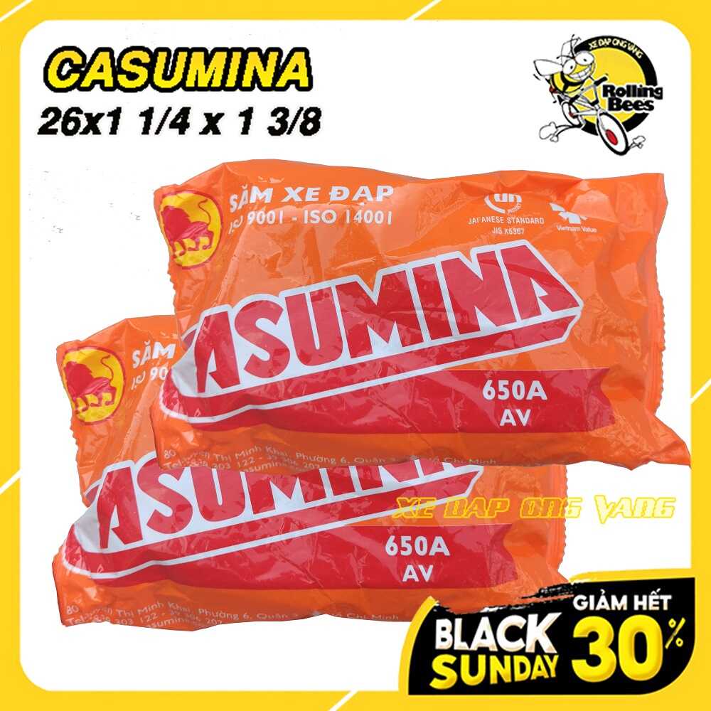 Săm Lốp, Vỏ Ruột 26x1 1/4x 1 3/8  Chính hãng Casumina