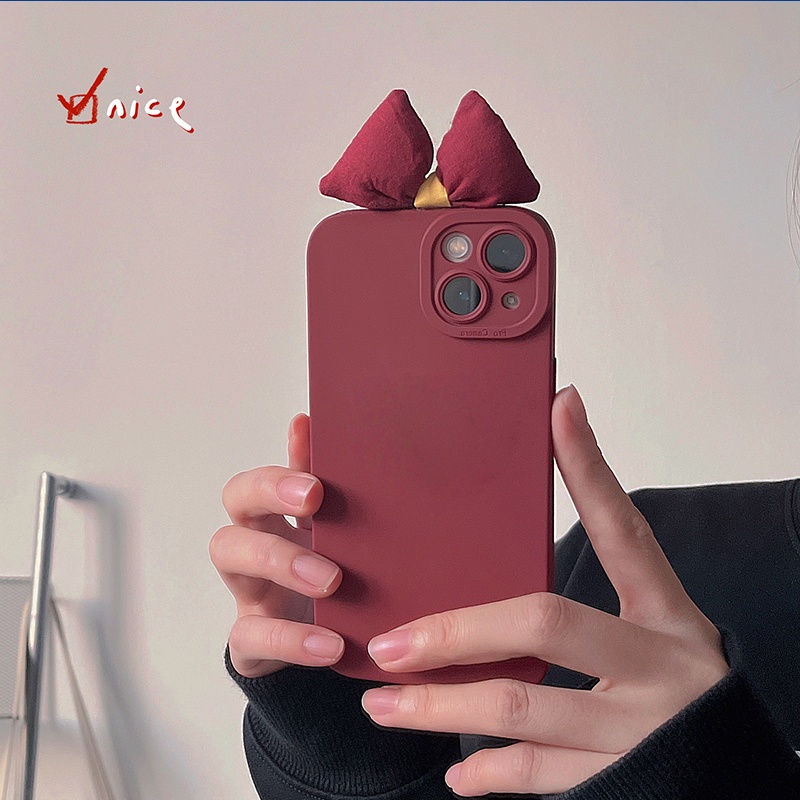 Ốp Điện Thoại Silicone Mềm Bảo Vệ Camera Hình Nơ Cho Samsung Galaxy S22 Plus Ultra A22 A32 M32 4G 5G