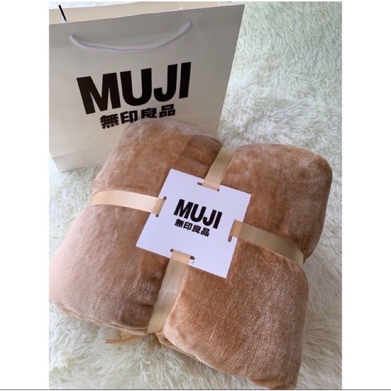 Chăn Lông Tuyết Muji Siêu Mềm Mịn, Chăn Lông Cao Cấp