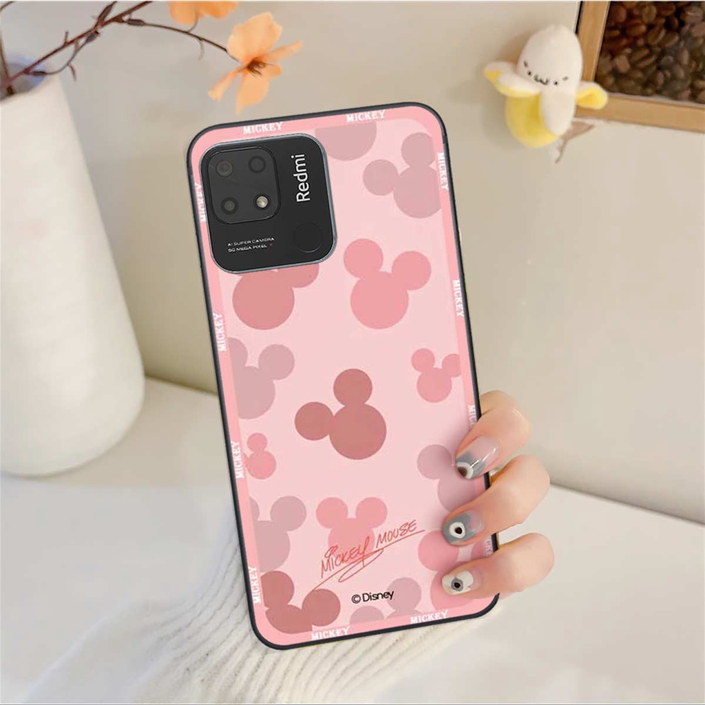 Ốp lưng điện thoại Xiaomi Redmi 10C hình mic key min nie mouse thời trang, vỏ ốp rẻ đẹp