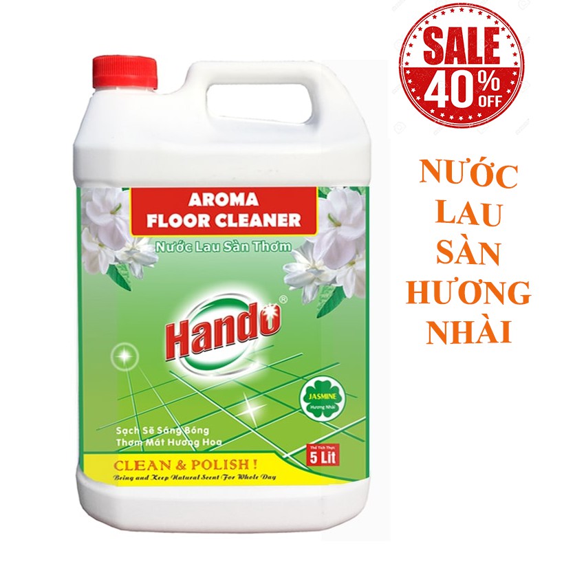 Nước lau sàn nhà Hando 5 Lít Hương hoa Nhài