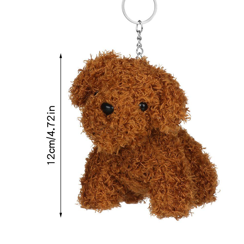 Móc Khóa Hình Chó Poodle Nhồi Bông Dễ Thương