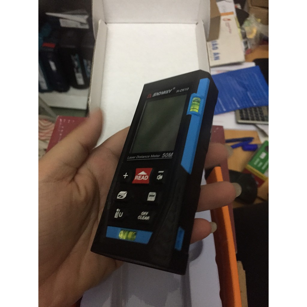 Máy Đo Khoảng Cách Laser Bằng Tia SNDWAY SW-M50; Thước Đo Khoảng Cách Laze SND WAY Đo Tối Đa 50 Mét Nhập Khẩu Chính hãng