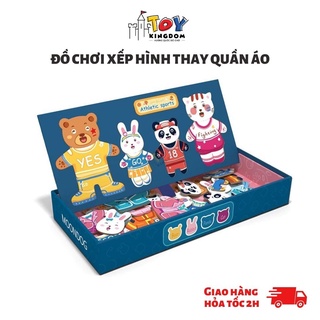 Đồ Chơi Xếp Hình Toykingdom Thay Quần Áo Cho Gấu Giúp Bé Sáng Tạo Theo Trang Phục