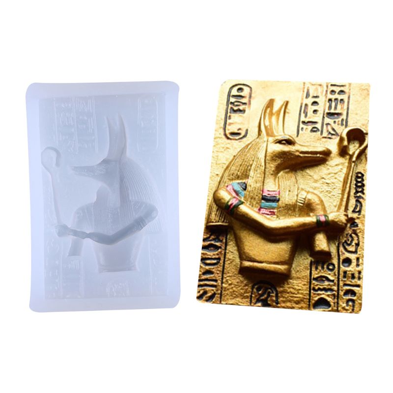 Khuôn Làm Móc Khóa Bằng Nhựa Epoxy Hình Chân Dung Pharaoh Sáng Tạo