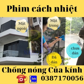 [GIẢM NÓNG 98% SIÊU MÁT]Phim cách nhiệt ô tô - nhà kính khổ 0,38x1,2m -Nano PK
