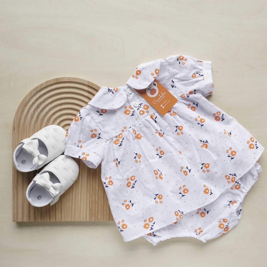 Set quần áo hoa nhí váy xinh Cambebe cho bé hàng đẹp mã E01