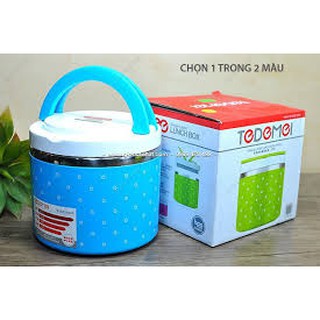 Cặp lồng  Đựng Cơm 1 Tầng Ruột Inox Siêu Giữ Nhiệt,