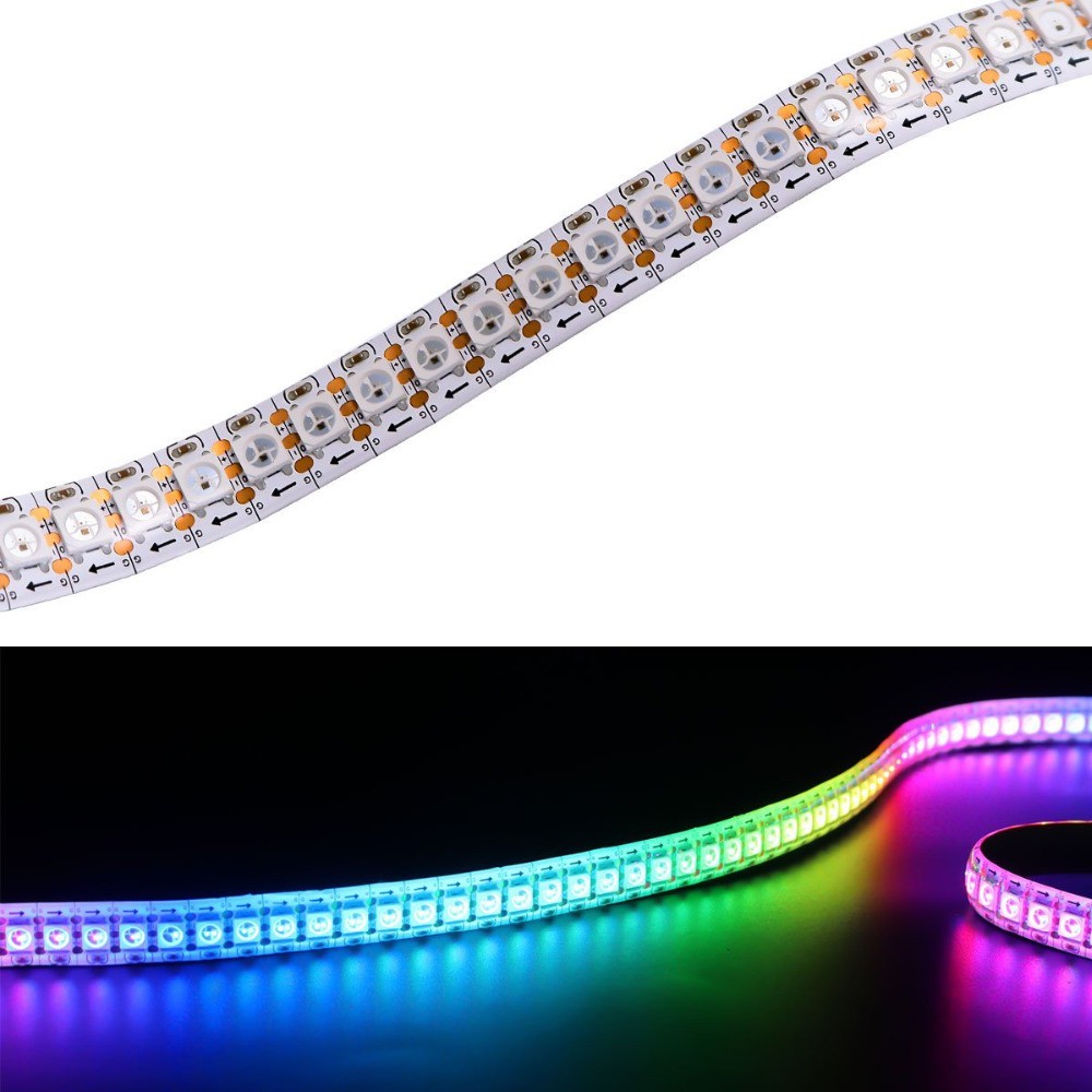 Cuộn dây đèn led RGB thông minh dài 1m PCB WS2812B WS2812 IC IP30/IP65/IP67 DC5V