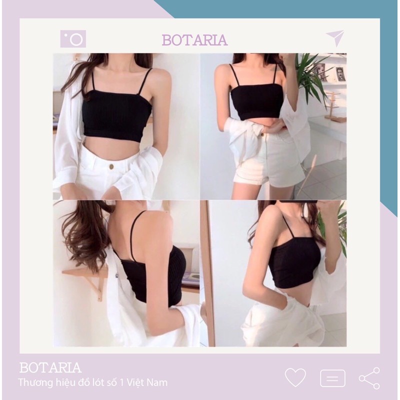 Áo Croptop Gân Tăm Ôm Ngực Phong Cách Hàn Quốc | BigBuy360 - bigbuy360.vn