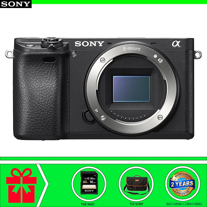 Máy ảnh Sony Alpha A6300 - Body (Chính hãng) - Tặng thẻ nhớ Sony 16GB + Túi Alpha