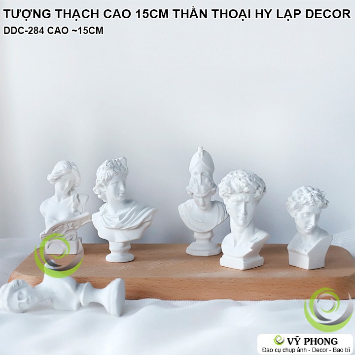 TƯỢNG MÔ HÌNH THẠCH CAO 15CM THẦN THOẠI HY LẠP ROMA DAVID ATHENA SONA APOLLO VENUS ĐẠO CỤ CHỤP ẢNH SẢN PHẨM INS DDC-284