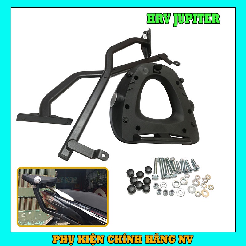 Baga Givi HRV Jupiter / SRL115Z/115ZR chính hãng cho xe chịu lực cao bao gồm đế gắn thùng