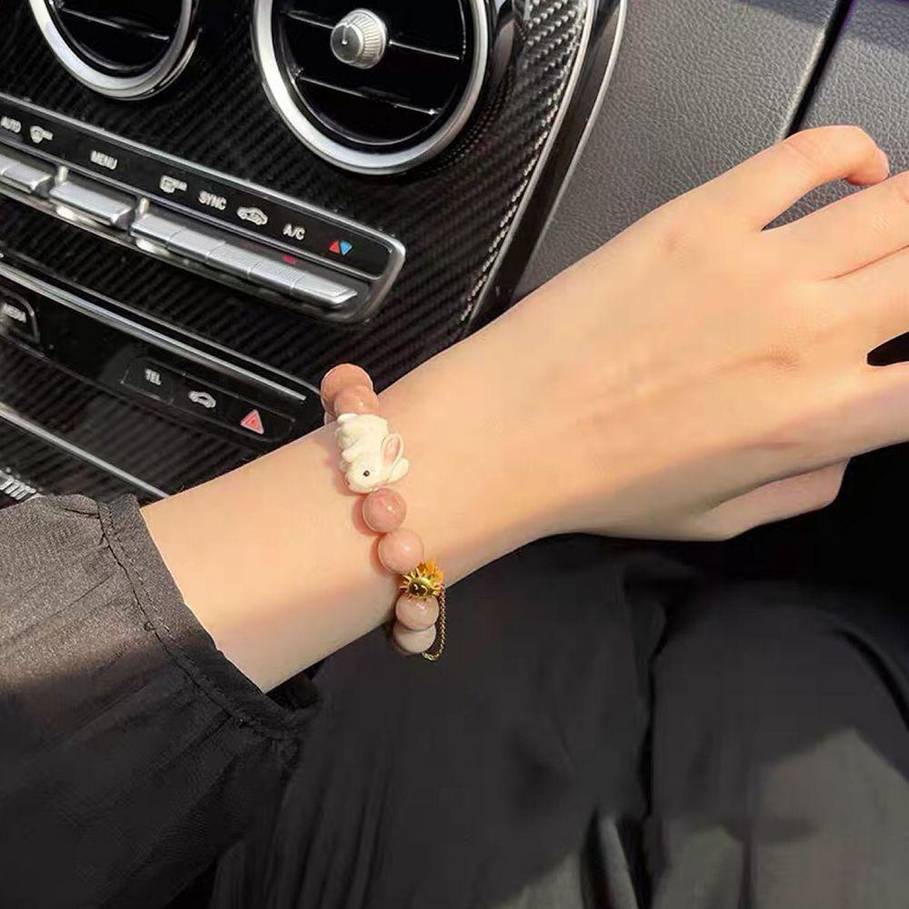 Vòng Tay Chuỗi Hạt Thủy Tinh Hình Chân Mèo Dễ Thương Cho Nữ