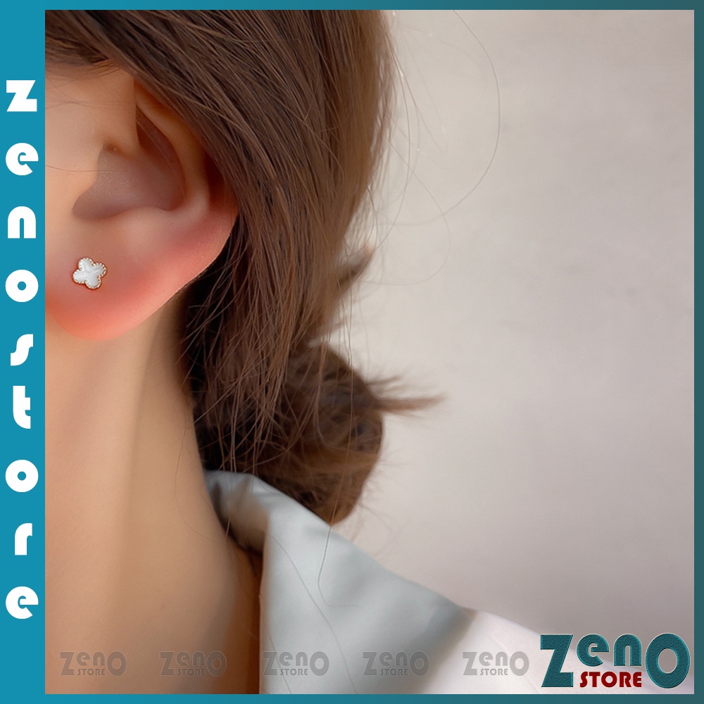 Set 3 bộ khuyên tai ZenO KT03 bạc Ý,  combo 3 cặp bông tai bạc S925