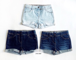 Quần short jean bé gái Kiabi