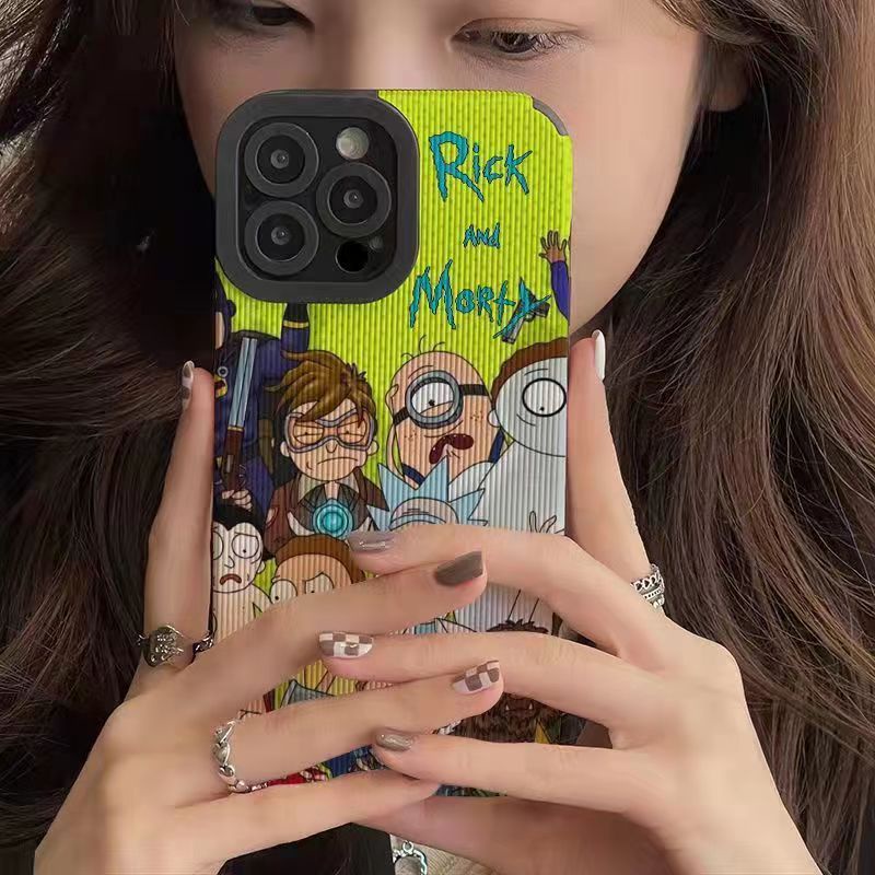 Ốp Điện Thoại In Hình Rick &amp; Morty Cho iPhone 12 / 13promax 11 xr xsmax
