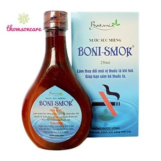 Nước súc miệng giúp bỏ thuốc lá Boni Smok - Cai thuốc lá Khử hôi miệng, chống sâu răng