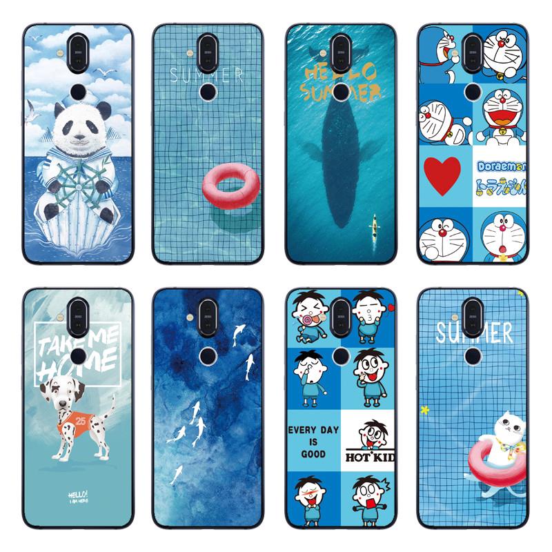 Ốp điện thoại in hình gấu trúc dành cho Nokia 2.1/3.1/5.1/7.1/4.2/3.2 TPU