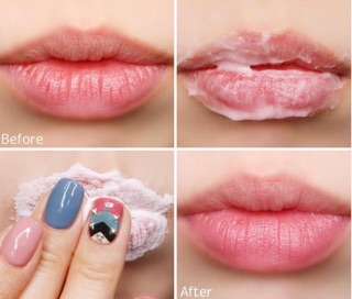 Tẩy tế bào chết môi 💄