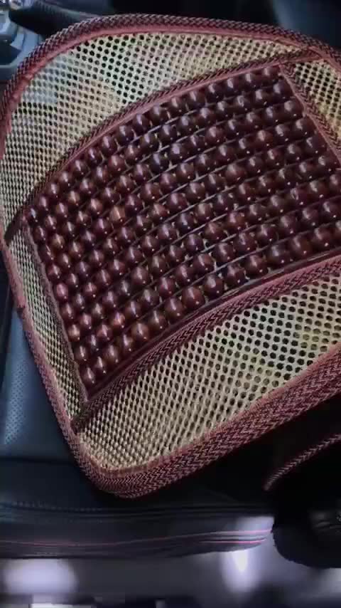 Tựa lưng lưới đan hạt gỗ