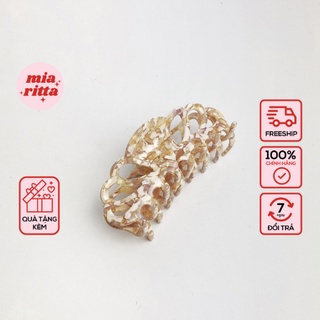 Cặp tóc Hàn quốc Kẹp tóc vương miện đục lỗ 10cm vintage Âu Mỹ