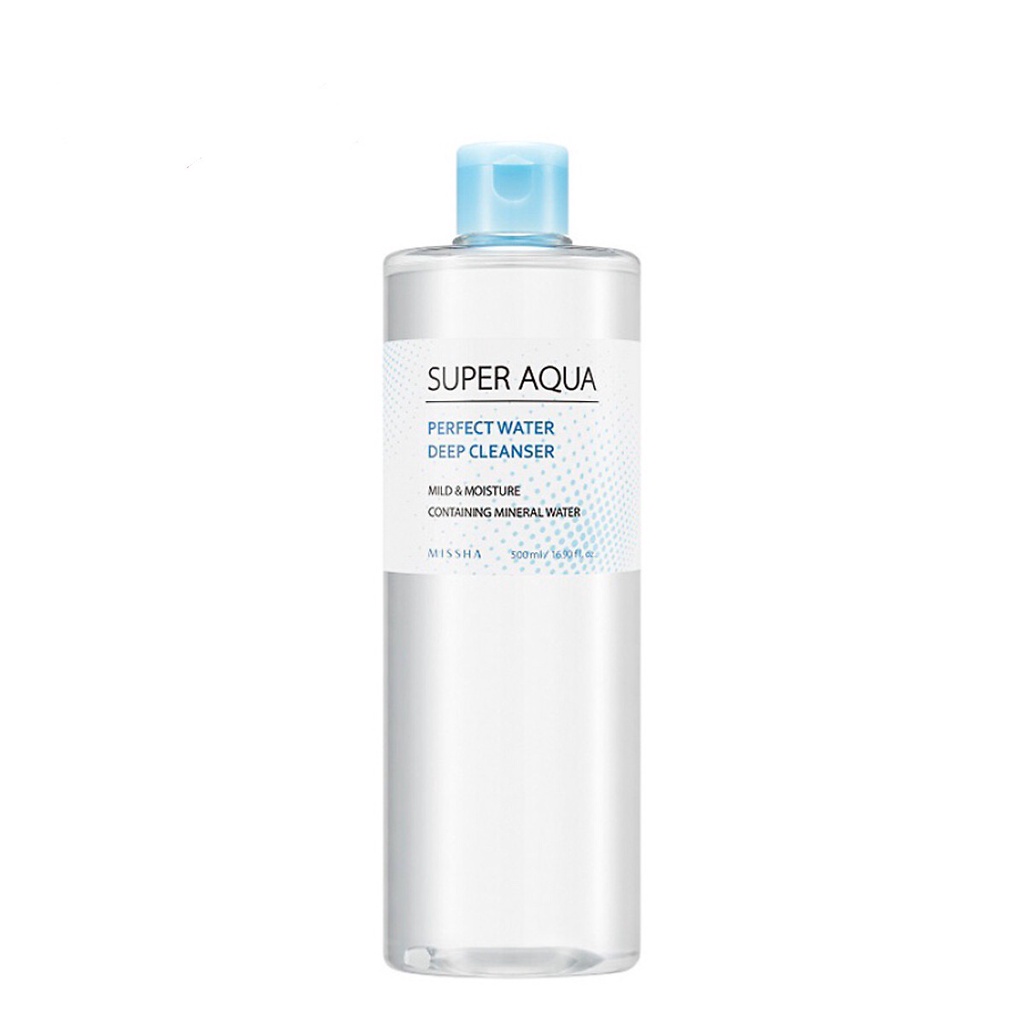 Nước tẩy trang Missha Super Aqua Perfect Water Deep Cleanser 500ml