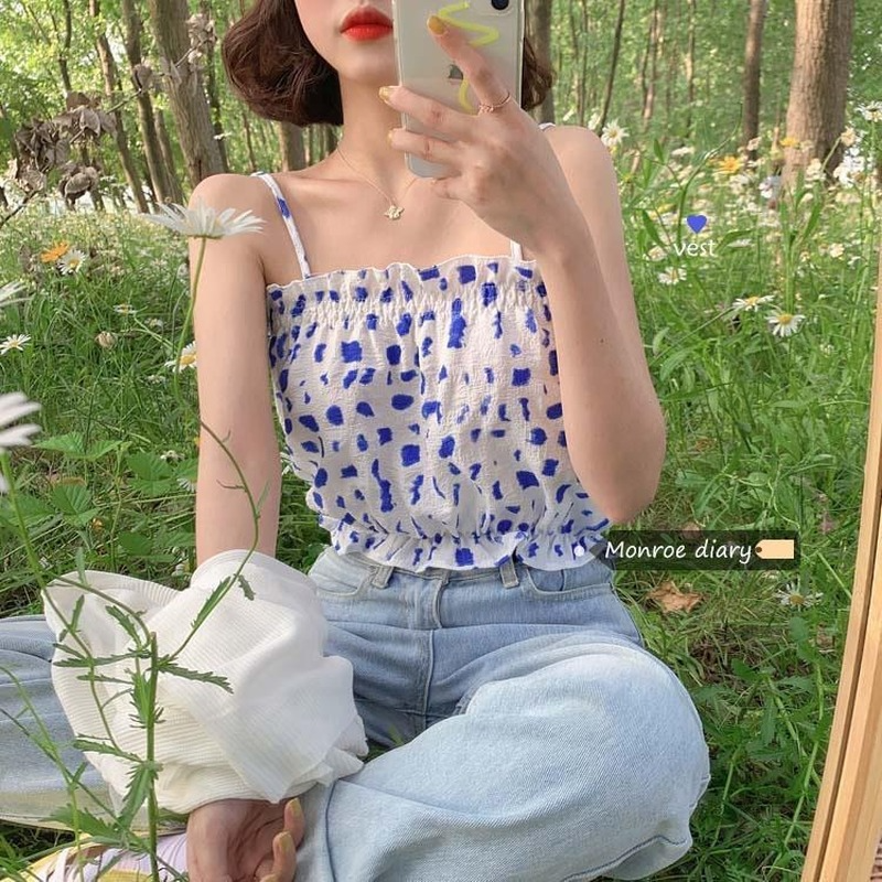 Áo hai dây với thiết kế xinh xắn đáng yêu dành cho nữ