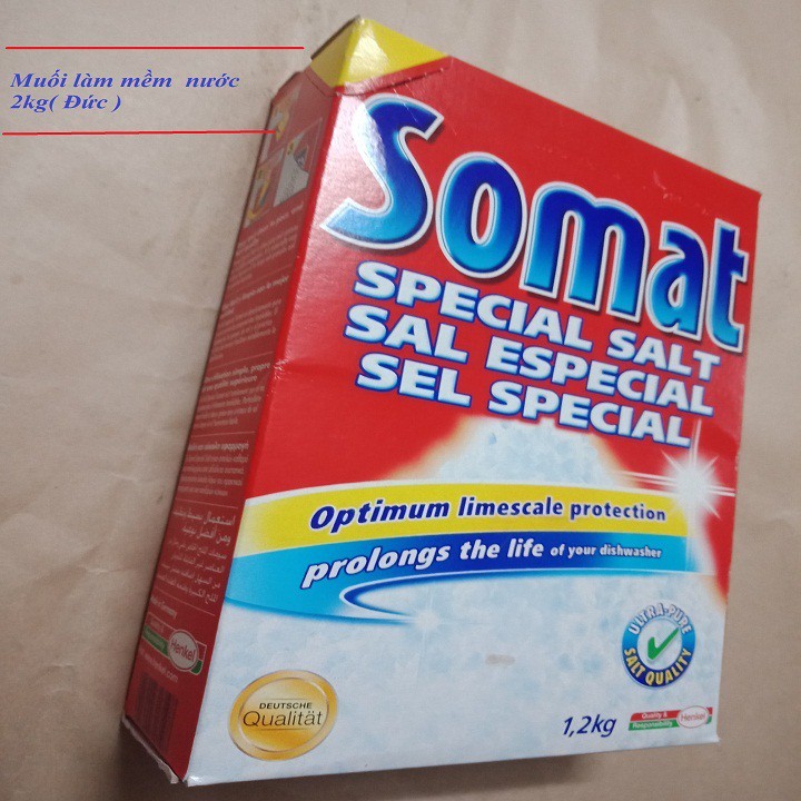 Muối rửa bát Somat Đức 1,2 kg Muối làm mềm nước