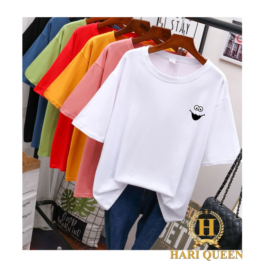 [FREE SHIP ĐƠN TỪ 50K] Áo phông logo mắt miệng cười HARI0520 1