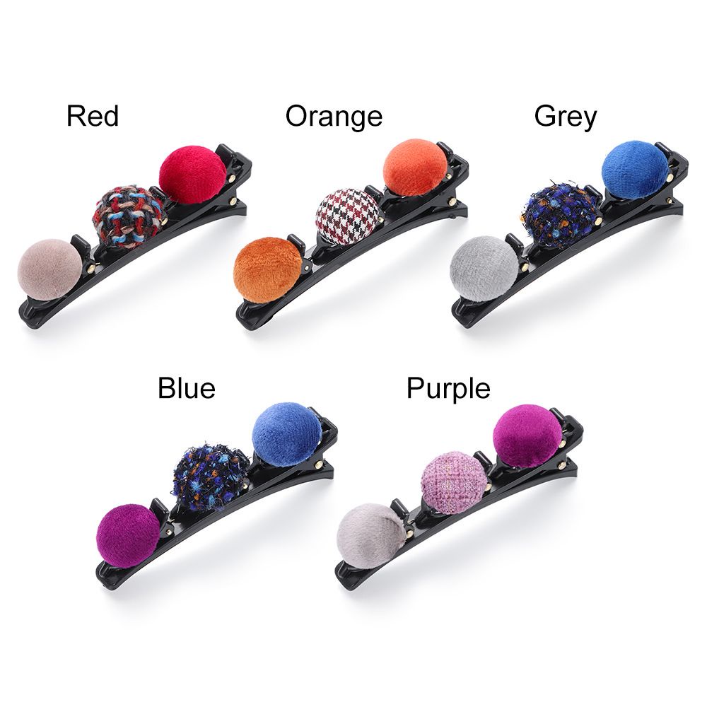 Kẹp tóc thiết kế kiểu bện nhiều màu sắc phong cách retro dành cho nữ XIANSTORE