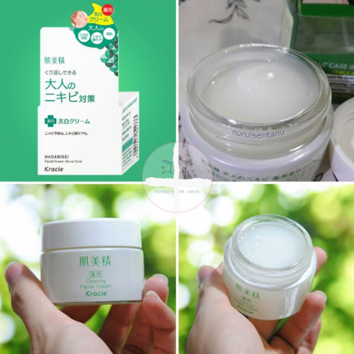 Kem Dưỡng Da Mụn Kracie Hadabisei Facial Cream (Acne Care)