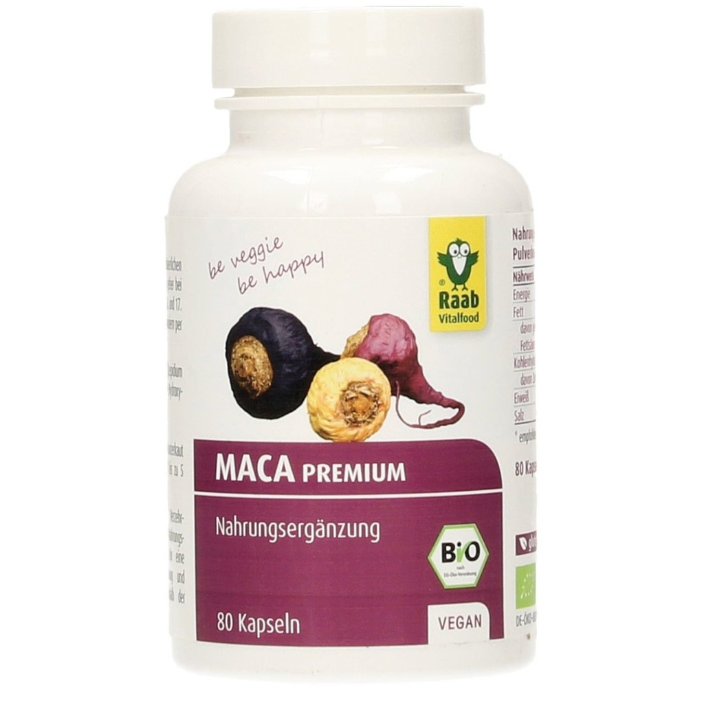 Sâm Maca hữu cơ Raab Vitalfood 80 viên